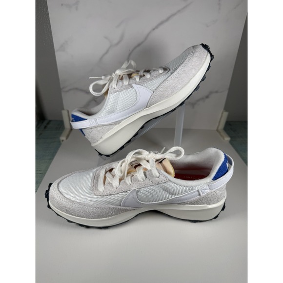 Size 6.5 - Nike Waffle Debut Vintage White Game Royal Women's NWOT DX2931-400 - Picture 3 of 10